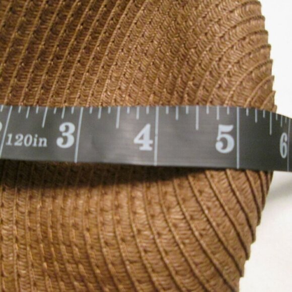 MARCUS ADLER Ribbon Tie Sun Hat-Brown-One Size-NWT - Picture 9 of 10